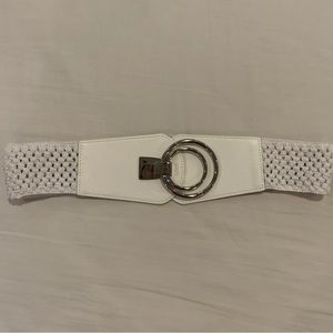 White fashion Belt - size L/XL